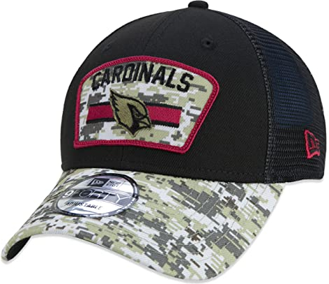 New Era Salute to Service 9Forty Adjustable Cap Arizona Cardinals Schwarz Camouflage, Size:OneSize