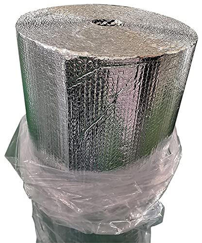 Aluminium Dampfsperrfolie Dampfsperre Dach Innen Dampfsperre zur Dämmung Dampfsperrfolien zur Dachisolierung Dach dampfsperre sauna Dampfsperren,Dachisolierung Selbstklebend (Size:1x30m/3.2x98.4ft)