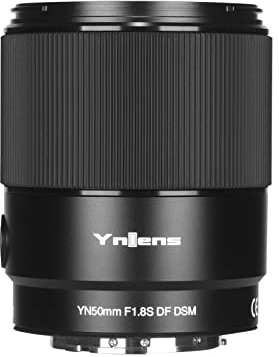 YNLENS YONGNUO YN50mm F1.8S DF DSM Autofokus Standard Full Frame Prime Objektiv für Sony E Mount, schwarz
