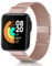 PaceBid Bracelet Compatible avec Xiaomi Mi Watch Lite/Redmi Watch/Redmi Watch Lite, Acier Inoxydable Maille Métal Bracelet, Femmes & Hommes, Taille Ajustable pour Xiaomi Mi Watch Lite (Or Rose)