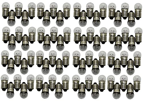 LED-Mafia 12V 3W DC 2X 10x 100x E10 0.3A warmweiß weiße Birnen Glühlampe Schraubgewinde (100)