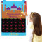 VALICLUD Ramadan-Kalender 2024 Adventskalender für Kinder, 30 Tage Eid Mubarak Filz, zum Aufhängen, Countdown-Kalender für Ramadan-Geschenke, große Größe, Ramadan-Dekorationen für Zuhause