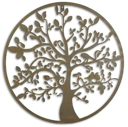 Clever-Deko Wanddekration Baum Lebensbaum XXL Wandschmuck- Baum des Lebens Geschenkidee Ø 51 cm
