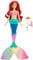 Mattel DISNEY Arielle - Meerjungfrauenpuppe mit Farbwechseleffekt, inklusive Seepferdchen-Freund, Diadem, Halskette und Dingelhopper für Unterwasserabenteuer, HPD43