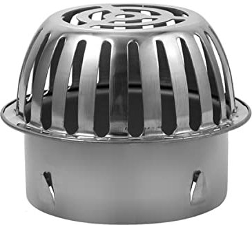 BEAUTIFABLE Anti-Blockierung Bodenablauf Edelstahl Balkon Dach Bodenablauf Abnehmbare Runde Duschablauf Abdeckungen Große Verdrängung Bodenablauf für Outdoor Hof Garten