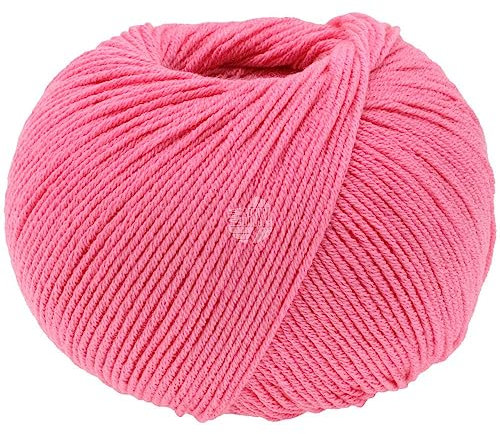 LANA GROSSA Elastico | Baumwoll-Klassiker mit leichtem Stretchanteil | Handstrickgarn aus 96% Baumwolle & 4% Polyester (Elite)| 50g Wolle zum Stricken & Häkeln | 160m Garn FB 178