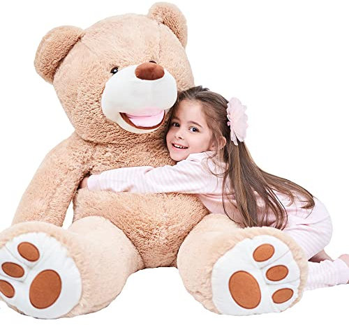Gustaw Teddybär Groß XXL Amigo - Plüschbär, Kuschelbär XXL Plüschtier, Spielgefährte und Deko in einem - Stofftier, Plüschtier Kuscheltier Giant Teddy Bear (Beige, 350cm)