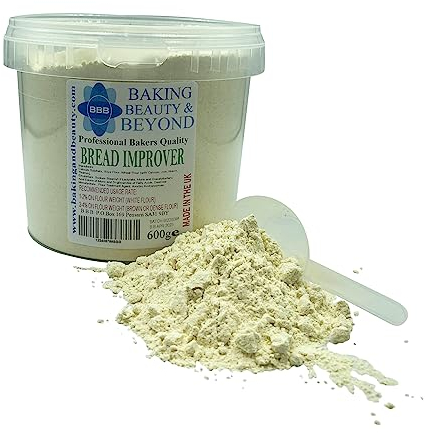 Baking Beauty and Beyond Professional Mix Improver Powder for Bread - Dough Enhancer for Bread, Grain Dough Conditioner Strengthens Starch and Improves Texture of All Flours, 600g