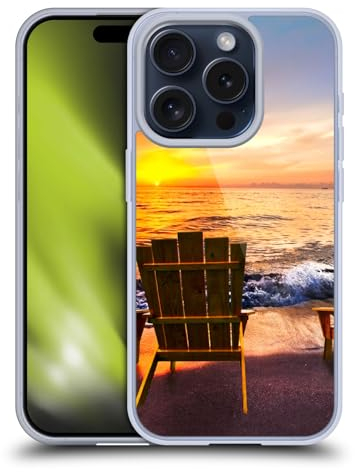 Head Case Designs Offizielle Celebrate Life Gallery Sea Dreams III Strände 2 Softgelhülle Kompatibel Mit Apple iPhone 15 Pro Und Kompatibel Mit Magsafe Zubehör