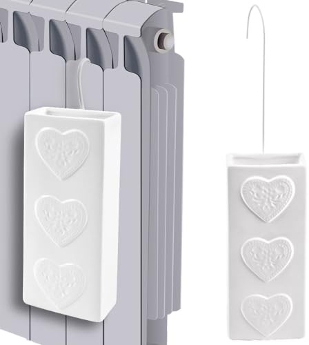 orion group Luftbefeuchter Wasserverdunster Verdunster Herzen 300 ml | Diffusor Heizungsverdunster aus Keramik