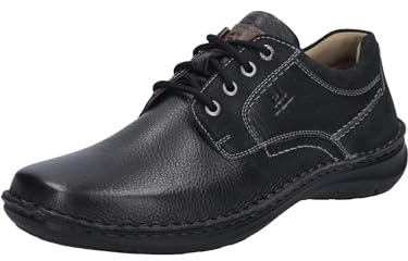 Josef Seibel Herren Bequemschuhe New Anvers 06,Weite K (Extra weit),Wechselfußbett,schnürschuhe,bequem,flexibel,Winter,schwarz / 49-100,45 EU