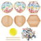 WEBEEDY 3 Set Regenbogen Mosaik Fliesen Untersetzer Kit DIY Mosaik Bambus Untersetzer Kits DIY Mosaik Untersetzer Bastelset Mit Anleitung, Mosaik-Kits Mit Untersetzer Für Die Hausdekoration