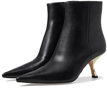 Tronchetto Michael Kors In Pelle Nero Con Tacco A Rocchetto