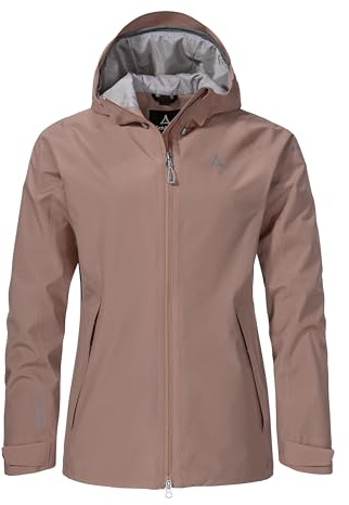 Schöffel Damen 2L Jacket Ankelspitz L, bequeme Outdoor Jacke, wasserdicht & atmungsaktiv, Regenjacke aus elastischem Venturi Material, praktische Innentasche