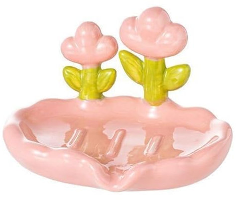 Porte-savon avec drain | Porte-savon à motif floral | Porte-savon pour évier de cuisine | Porte-savon en forme de fleur | Porte-savon en forme de fleur avec drainage | Matériaux durables utilisés