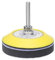 sourcing map 3 Inch Hook and Loop Sanding Disc Pads Polyurethane Drill Sanding Attachment, Sand Paper for Power Tools - Yellow + Black 1 Set 3pcs