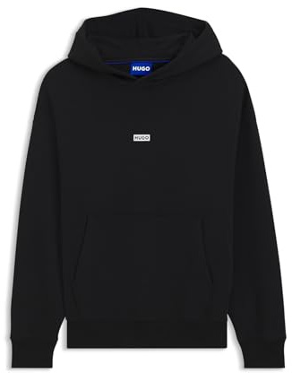 HUGO Loose-fit Hoodie Aus Baumwoll-Terry Mit Logo-Details