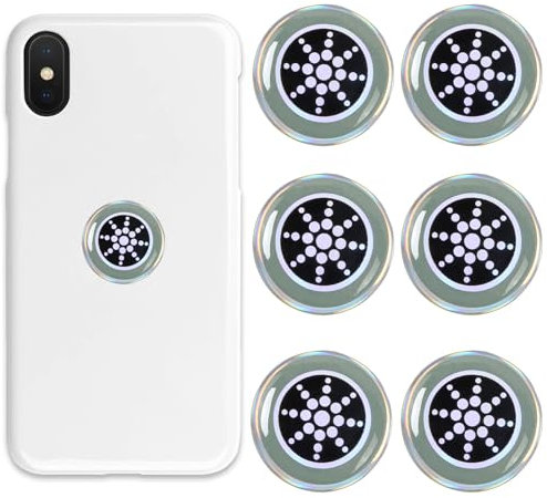 6 Stück Strahlenschutz Handy Aufkleber, EMF Schutz Abschirmung Strahlung, Strahlenschutz Handy, EMF Blocker Aufkleber, Strahlenschützer für Computer, Radio, Laptop, Tablet-Pc, Fernseher