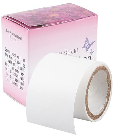 2 Rolls Silk Nail Wrap Self Adhesive Fibreglass Nail Repair Nail Art Tool for Damaged Nail Tips Repair Silk Fibreglass Nail Extensions Fingernail Repair Nail Protector Tools (1 roll)
