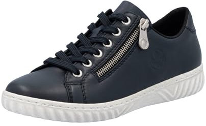 Rieker Chaussures à Lacets pour Femmes N0900, Pointure:41 EU, La Couleur:Bleu