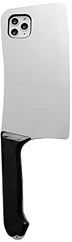 Yesunktt Divertida funda de silicona con forma de cuchillo de chef para iPhone 16 Pro, novedosa novedad, a prueba de golpes, bonita funda de teléfono para utensilios de cocina (alta simulación, agarre