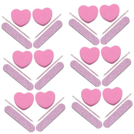 Beaupretty 20 Sätze Maniküre-werkzeuge Nagelwerkzeuge Mit Nagelsticks Nagelfeilen Nagel Polieren Streifen Schleifblöcke Für Diy Nailart