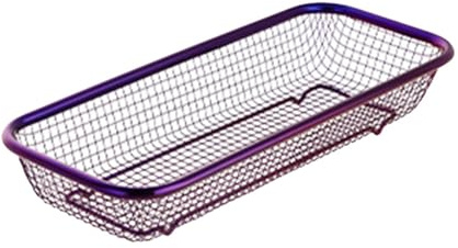 Stainless Steel Kitchen Cutlery Tray and Utensil Storage for Dishwasher Silverware Organization (Purple, One Size)