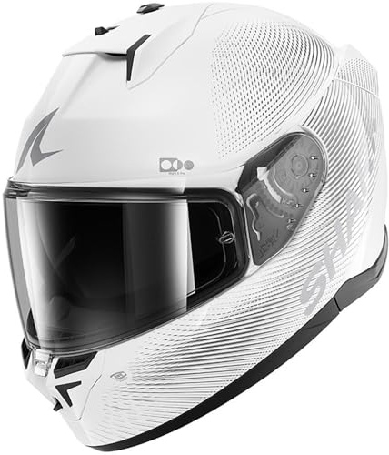 SHARK, Integraler Motorradhelm D-SKWAL 3 SP LYNE White Silver WSS, XS