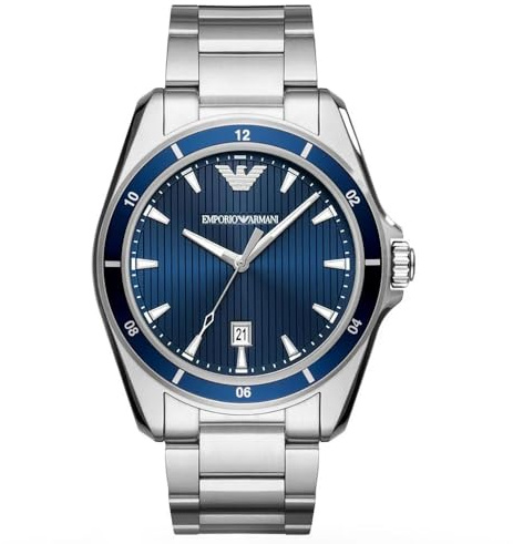 Emporio Armani HerrenArmbanduhr Analog Quarz Edelstahl AR11100