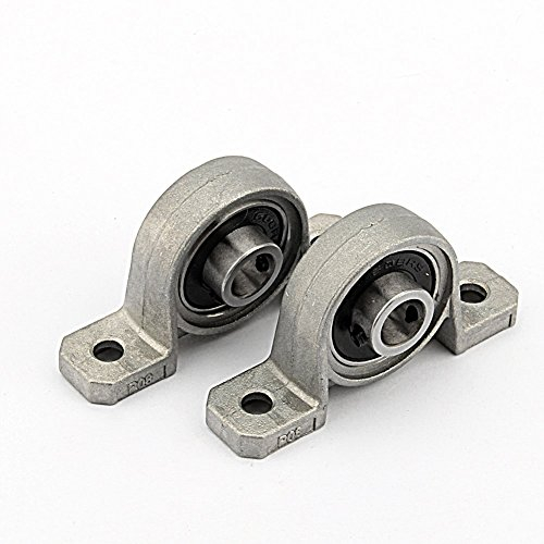 DEWIN Roulements à billes avec support, 2 roulements en alliage de zinc, roulements à billes avec support de 20 mm