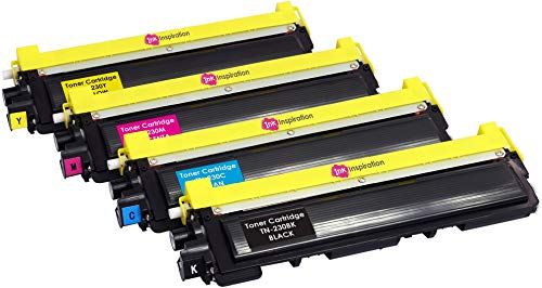 4er Set Premium Toner kompatibel für Brother TN230 DCP-9010CN HL-3040CN HL-3045CN HL-3070CW HL-3075CW MFC-9120CN MFC-9125CN MFC-9320CW MFC-9325CW | Schwarz 2.200 Seiten & Color je 1.400 Seiten