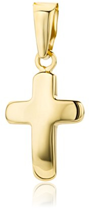 Orovi Damen Anhänger Kreuz Gelbgold Kreuzenanhänger 14 Karat (585) Gold