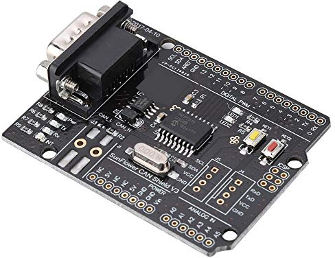 Hakeeta CAN-Bus Shield MCP2515, Unterstützung für Erweiterungsplatine Für CAN2.0-Protokoll, 4,8-5,2 V, hohe Geschwindigkeit, hohe Effizienz, mit Kontaktstift, mit LED-Anzeige