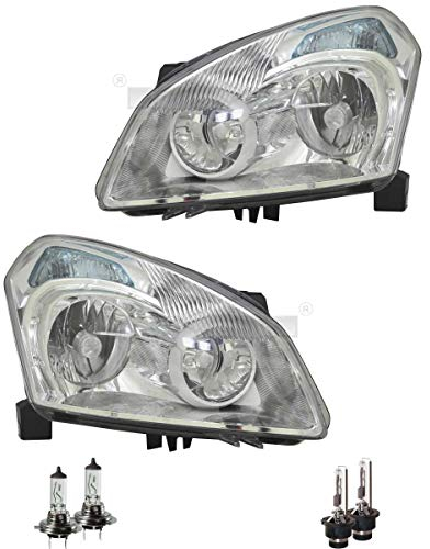 Xenon Scheinwerfer Set D2R/H7 für Qashqai +2 I J10 JJ10 inkl. OSRAM Lampen mit Stellmotor LWR ohne Steuergerät LWR