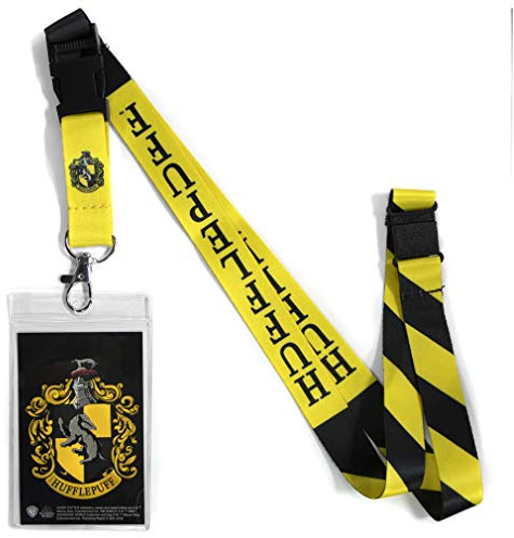 Ata-Boy Harry Potter Schlüsselband, Ausweishalter, Hufflepuff-Wappen, Schlüsselbänder für Ausweise, Harry Potter Geschenke & Merchandise