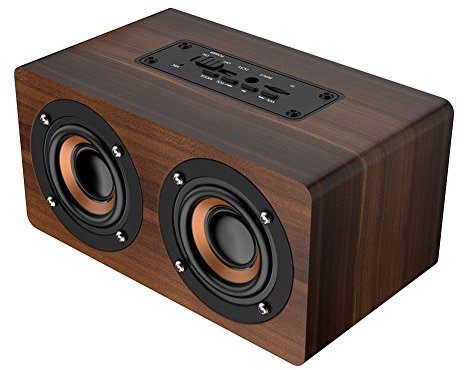 fasient FM Radio Alarm Clock with Bluetooth Speaker- Bedside Clock Radio with Heavy Bass HiFi Sound Subwoofer, Bluetooth/TF/AUX Input, for Bedroom Kitchen Office