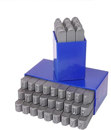 GRAVUREM-S Standard Schlagzahlen und -buchstaben 0-9 + A-Z (Kombination) RECHTSGRAVIERT/Abdruck NICHT lesbar / 3mm