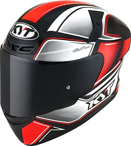 KYT TT Course Tourist Helm (Grey/Black/Red,L (59/60))