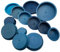 Blanking Plugs, Rubber Hole Plugs Blue Flush Mount Blanking Grommet Closed Steel Pipe Hole End Caps, Diameter 63mm, 1 Pcs