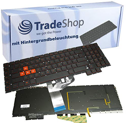 Original Laptop Notebook Tastatur Keyboard Deutsch QWERTZ für HP Omen 17-an 17-an00 17-an000 17-an013tx 17-an014tx 17-an031tx - mit Beleuchtung