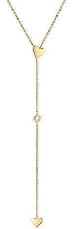 Tamaris Damen Halskette in Gold aus Edelstahl TJ-0029-N-60