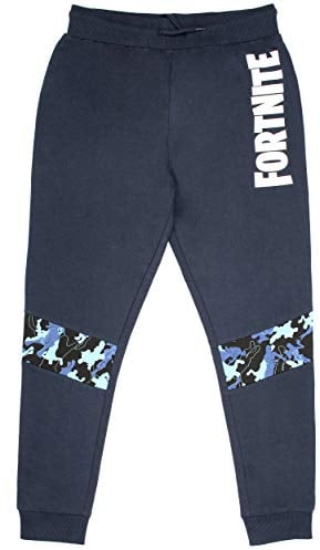 Fortnite - Game Merchandise - Pantaloni da tuta per ragazzi - 100% cotone tuta regalo per ragazzi - Grigio - Pantaloni da jogging bambini - Età, blu navy, 9-10 Anni