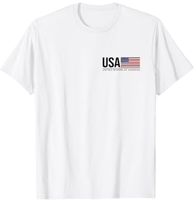 USA-Flagge, amerikanische Athletische Team-Sportspiele. T-Shirt