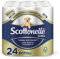 Scottonelle Lot de 24 rouleaux de papier toilette doux et matelassé.