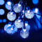 Solar Lichterkette für Garten, 50 LEDs, 7 m, wasserdicht, 8 Modi, für den Innen- und Außenbereich, für Partys, Hochzeiten, Zuhause, Fenster, Garten, Terrassen Dekorationen (blau)