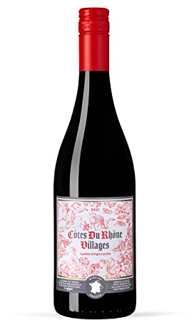 by Amazon Our Selection Cotes Du Rhone Villages AOC, Red Wine, 75cl