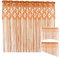 heimtexland ® Fadengardine Zuschneidbar Insektenschutz Vorhang Türvorhang Raumteiler Gardine Typ570 Terra Orange 160x295