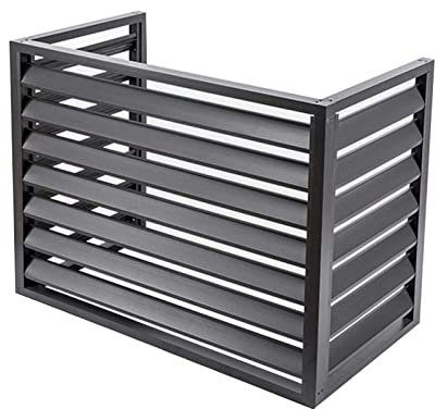 Cubierta de Aire Acondicionado Exterior Pantalla De Privacidad Decorativa,cubierta Protectora de Aluminio Para Aire Acondicionado Central Para Todo Tipo de Clima，rejilla Para Aire Acondicionado
