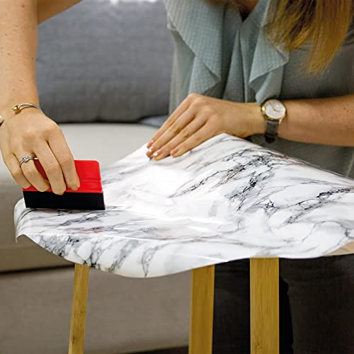 Vinyl Warehouse d-c-fix White Black Marble Sticky Back Furniture Wrap Vinyl (W)90cm (L) Sold by the metre