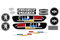 Kit Autcollants 103 Clip pour décorer Votre mobylette Peugeot comme à l'époque (Vert Bleu) (Noir)